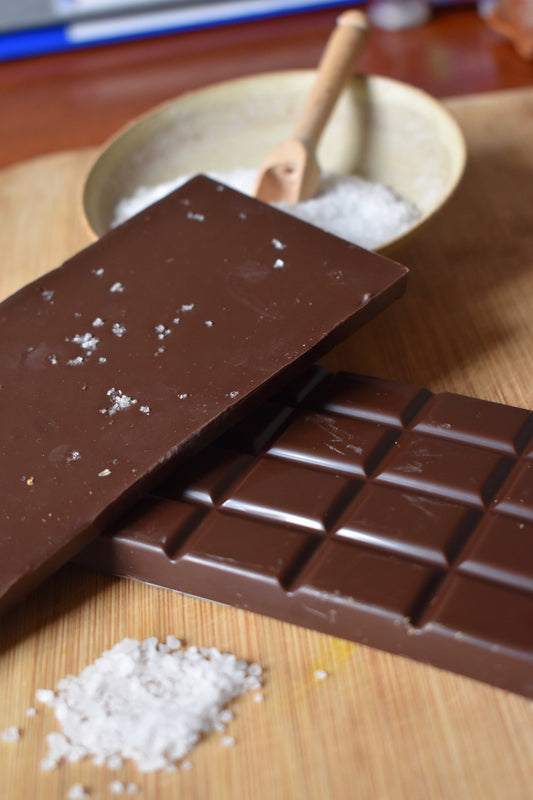 Tablette Chocolat Noir 66% fleur de sel de Guérande