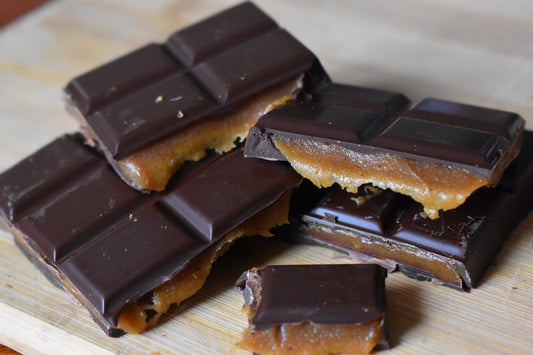 Tablette chocolat Noir 66% au caramel au beurre salé